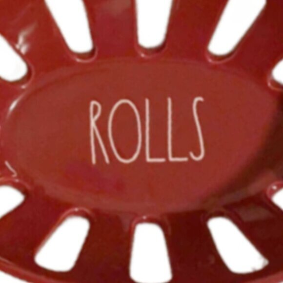 Rae Dunn ROLLS Ceramic Bread Rolls Basket New in Box - Picture 3 of 6